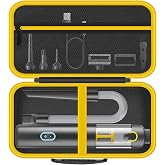 Case for Fanttik Slim V8 Apex/V8 Mate/V10 Apex/V10 Mate Car Vacuums, Yellow | Shockproof Hard EVA Shell, Built-in Accessory Space, Lightweight Compact, Ideal for Vehicle Storage &amp; Daily Car Cleaning