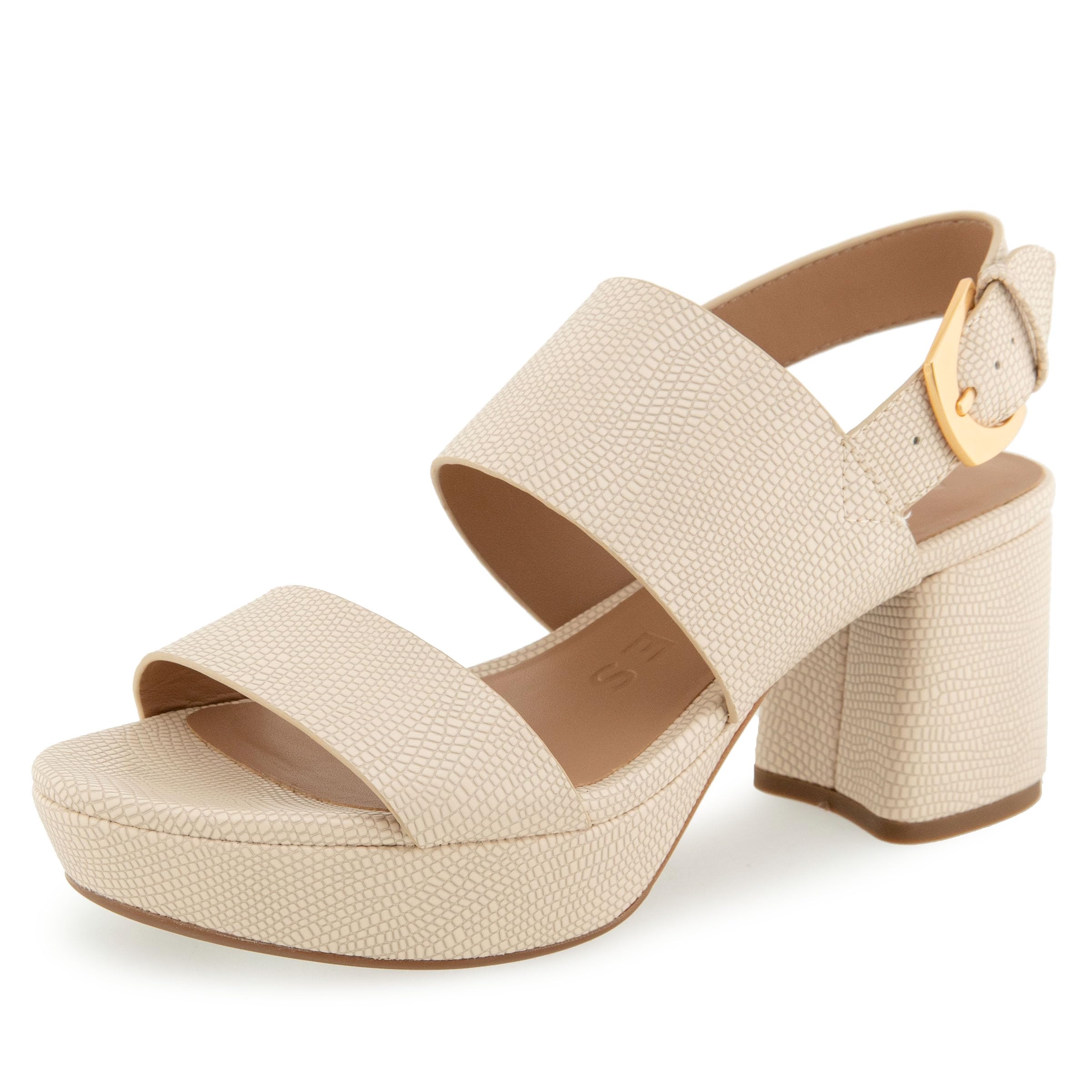 Aerosoles Women's CAMILIA Heeled Sandal, Light Stone Lizard Embossed Faux Leather, 7.5 Image Aerosoles Women's CAMILIA Heeled Sandal, Light Stone Lizard Embossed Faux Leather, 7.5 Image