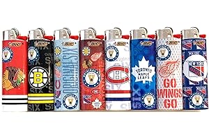 Bic The Original Six NHL Full Size Lighters Set of 8