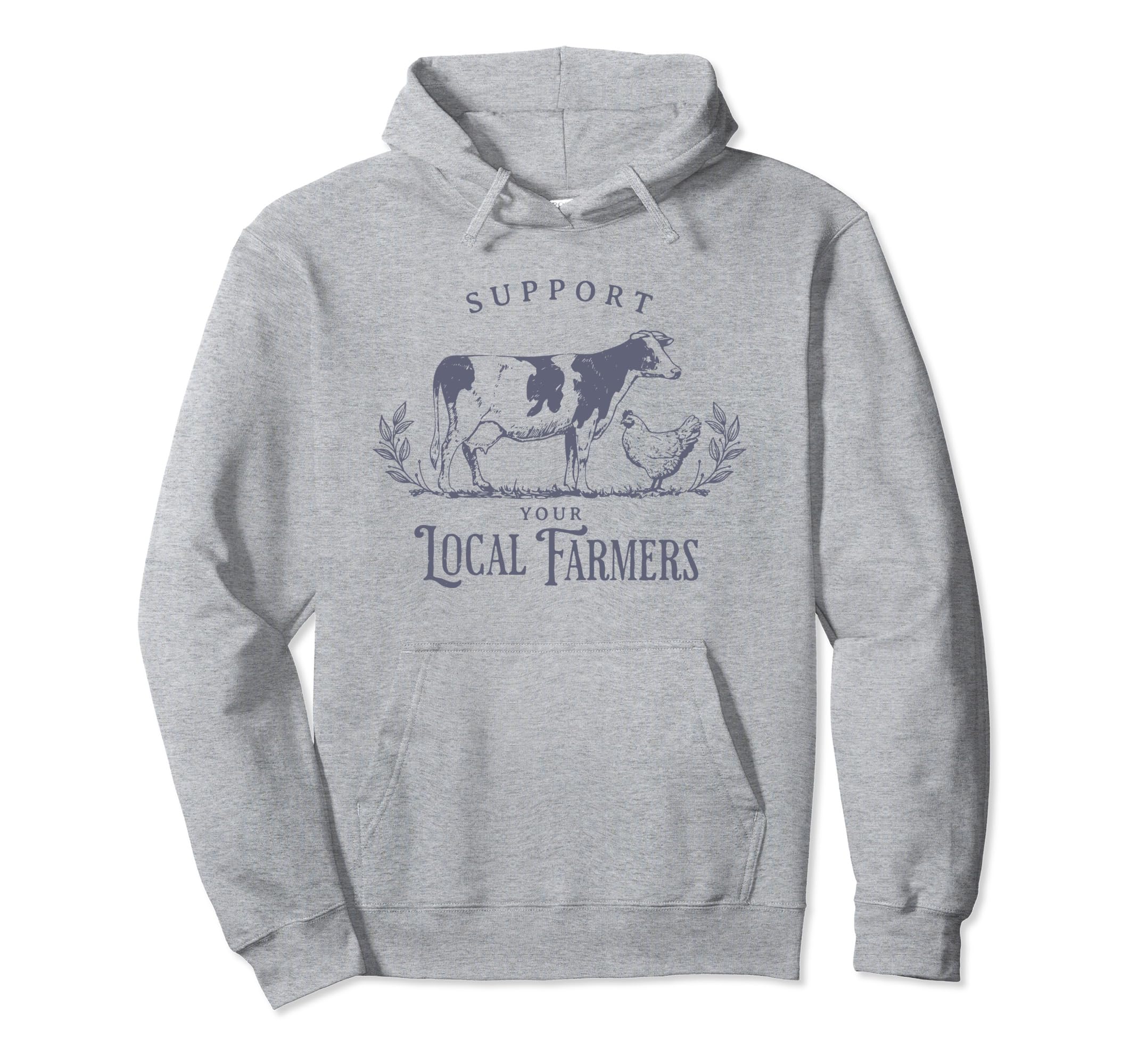 Photo 1 of Support Your Local Cattle Rancher Farmer Country Farm Life Pullover Hoodie SMALL