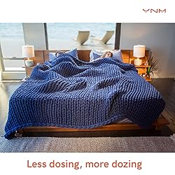 YnM Velvet Weighted Blanket, Handmade Chunky
