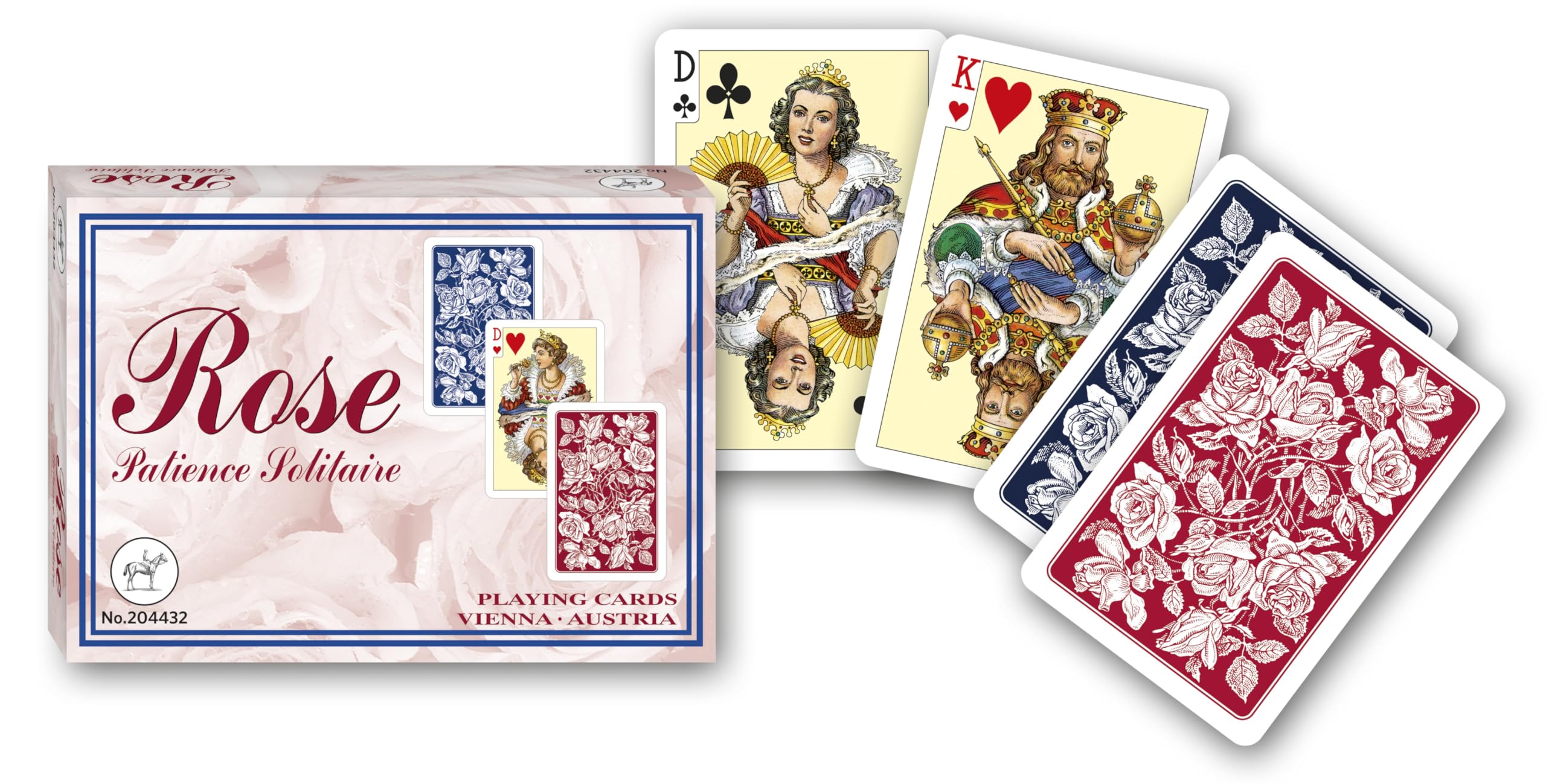 Piatnik 2044 "Roses patience Card Game (2 x 55-Piece)
