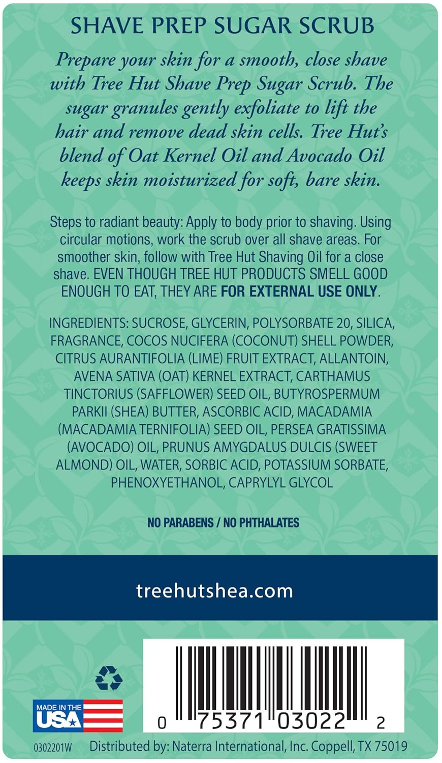Tree Hut bare Shave Prep Sugar Scrub, 9oz, Essentials for Soft, Smooth, Bare Skin : Beauty
