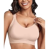 OEAK Womens Seamless Push Up Bras No Underwire Full Coverage Comfortable Bra V Neck Bralettes Wireless Everyday Bra