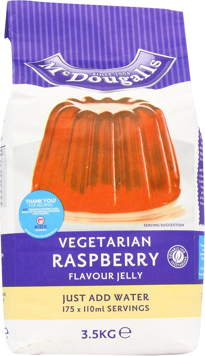 McDougalls Vegetarian Raspberry Jelly Crystals 3.5 kg Amazon.co.uk