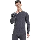 Iguana Mens 100% Merino Wool Base Layer Top - Winter Hiking Skiing Camping Thermal Underwear
