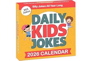 CHARLIE'S TREASURES 2026 Daily Kids Joke Calendar | Fun Lunchbox Notes For Kids, Tear Off Pages with Daily Puns & Jokes for Children, Lined Backside for Personal Notes, Great Way To Add a Touch of Humor To Your Child's Routine
