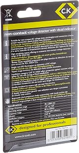 C.K T2271A Non-Contact Voltage Detector with Visual Indicator Red view 2