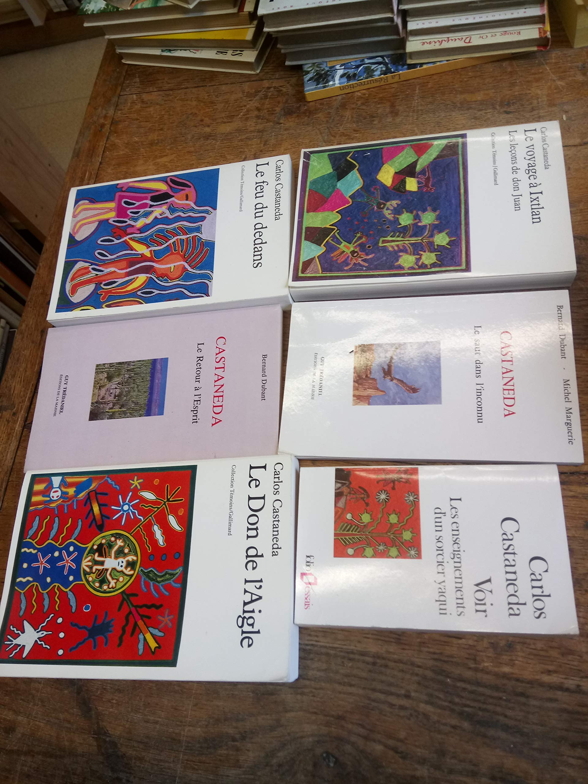 Amazon Fr Lot De 6 Livres De Carlos Castaneda Le Retour A L Esprit Le Don De L Aigle Voir Les Enseignements D Un Sorcier Yaqui Le Saut Dans L Inconnu
