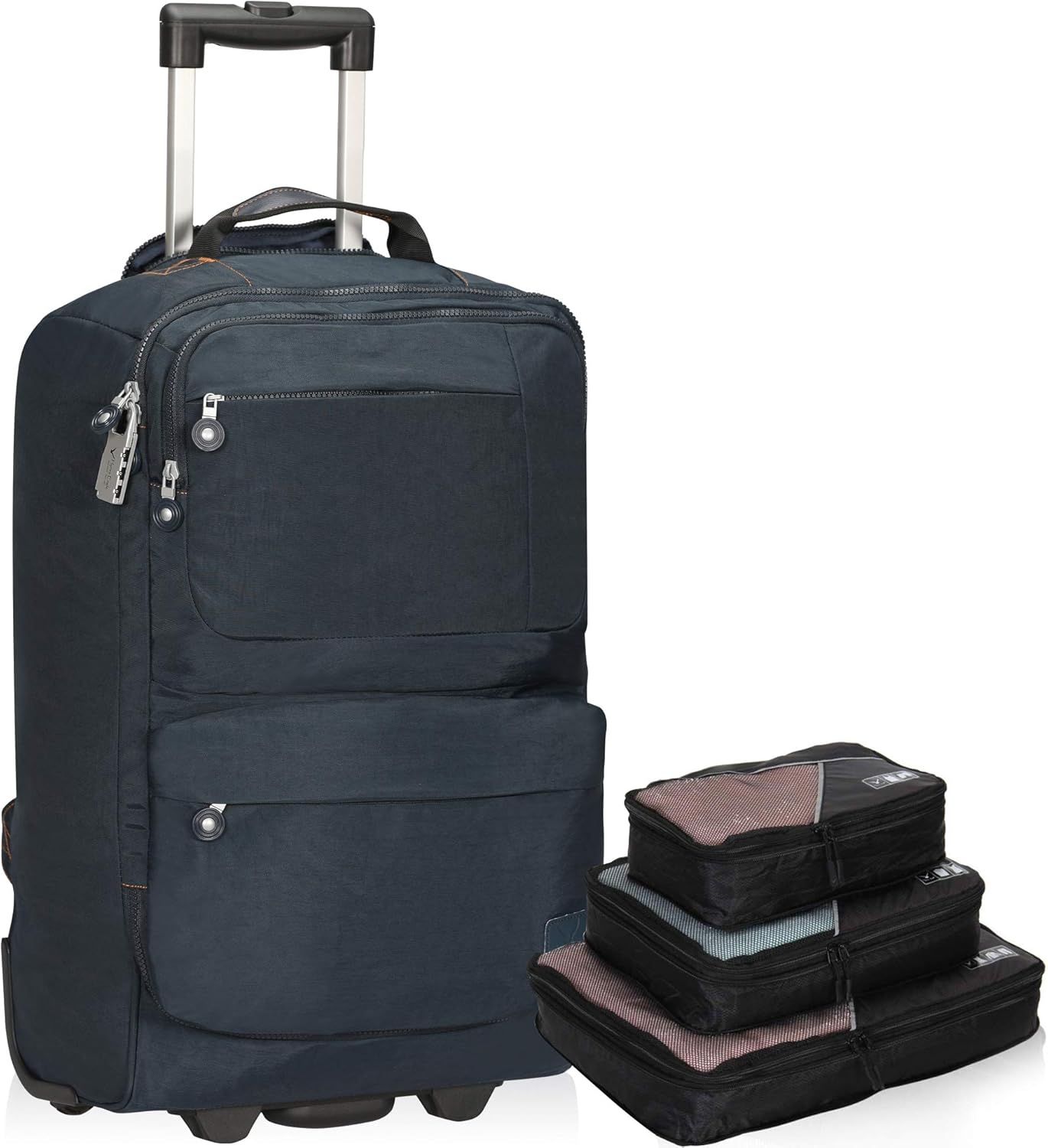 Hynes Eagle 20 Inch 35L Carry On Luggage Soft Side Backpack Wheeled