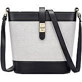 Peacocktion Bucket Bags for Women Trendy Vegan Leather Small Crossbody Purses Designer Shoulder Handbag