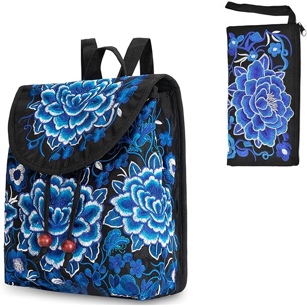 Amazon.com: ZOEO Anti Theft Backpack Butterflies Purple  display picture 3