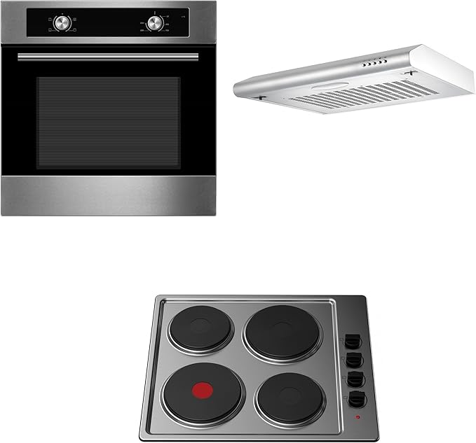 Cookology Oven, Hob & Hood Package Cookology 60cm Builtin Electric