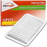 EPAuto GP171 (CA10171) Engine Air Filter Replacement for Toyota | Toyota Camry L4 Gas (2007&ndash;2017), Venza L4 Gas (2009&ndash;2016) &ndash; Rigid Panel Filter for 2.4L/2.5L Engines