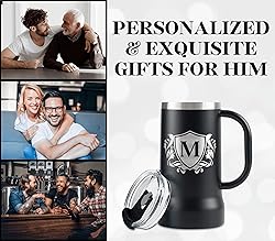 Onebttl Personalized Beer Stein, Beer Mug with