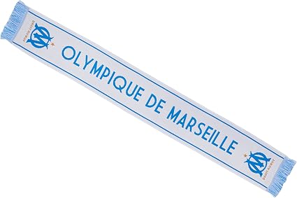 Écharpe Olympique De Marseille OM Officielle - Taille 140 Cm - Acrylique - Collection Supporter