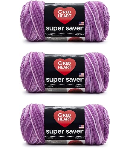 Amazon.com: Bulk Buy: Red Heart Super Saver Yarn (3-Pack) Monet