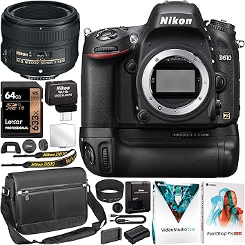 Nikon D610 Full Frame DSLR Camera FX Digital SLR Body AF-S NIKKOR ...