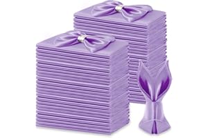 KKJIAF 50 Pack Lavender Square Satin Napkins 17x17 Inch Soft Smooth Cloth Napkins，Silky Table Napkin for Wedding Banquet Party Decoration