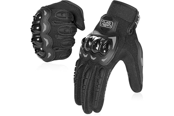 COFIT Motorcycle Gloves Breathable, Touchscreen Motorbike Gloves Anti-Slip with Good Grip Hard Knuckles Protection for Men Wo