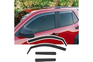 Xipoo Side Window Visor Deflector Compatible with 2025 2026 Toyota 4Runner PC Window Visors Trim Cover Replacement for 2025 2026 4Runner Accessories