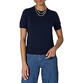 Amazon Essentials Women's Regular-Fit Short Sleeve Pullover Sweater Top