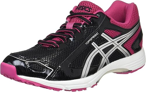 Amazon アシックス スクスク キッズシューズ Topspeed Jr 2 ブラック ピンク 24 5 Cm Asics Suku2 アシックス スクスク 運動靴 スニーカー
