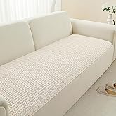 Foxdecor Couch Cover Sofa Cover Washable, Dog Bed Cover Couch Covers for 3 Cushion Couch Sofa Pet Friendly, Dog Couch Cover Furniture Covers for Pets.(Cream 32x53 inch)