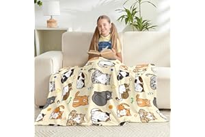 Jameswish Cat Kids Throw Blanket for Girls Boys Teens Soft Fuzzy Flannel Animal Bed Blanket for Women Adults Plush Cute Christmas Birthday Gifts,50”x60”