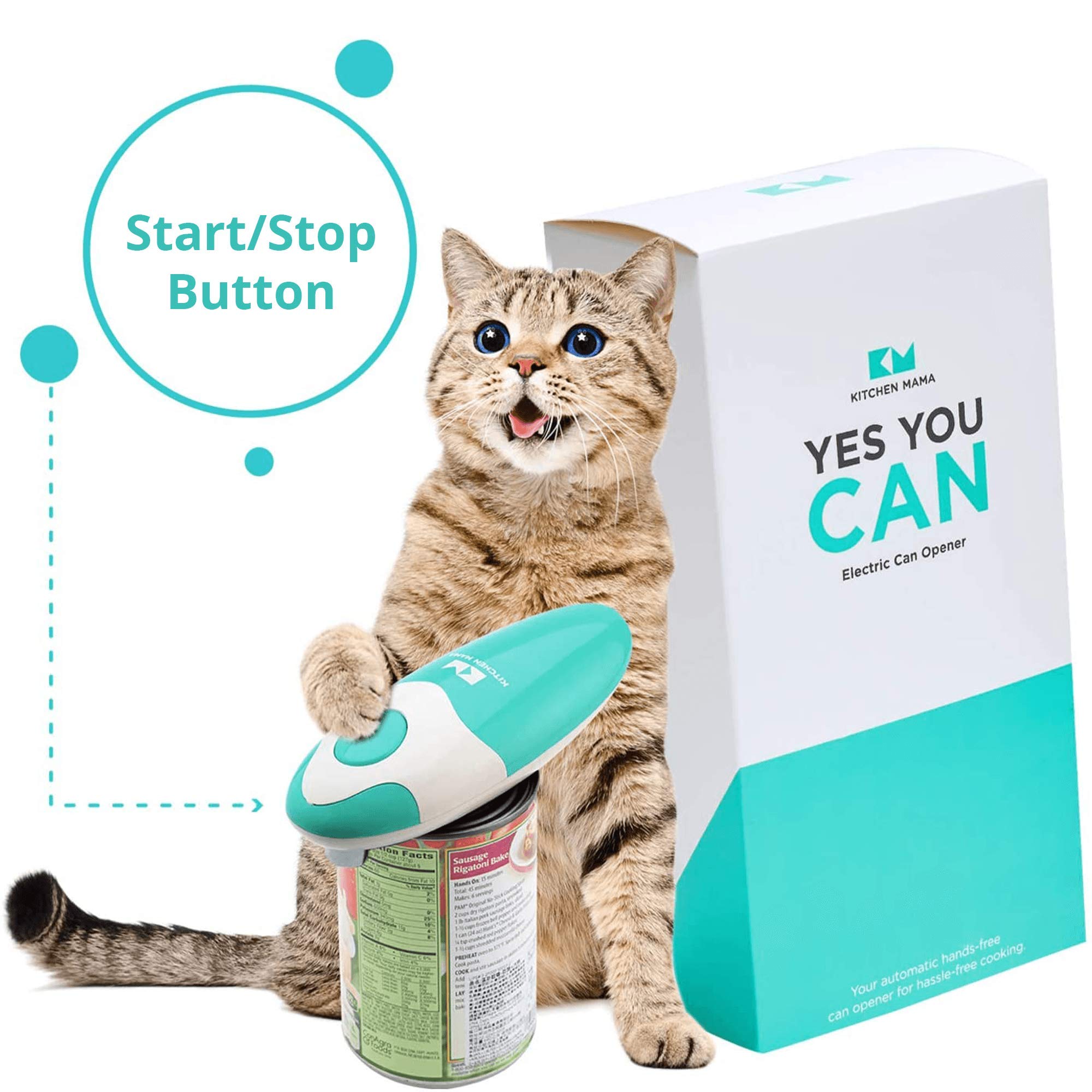 Kitchen Mama Auto Electric Can Opener Open Your Cans with A Simple Push of Button Automatic