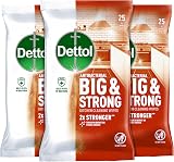 Dettol Antibacterial Biodegradable Kitchen Wipes 3 Pack 25 Count Each Big &