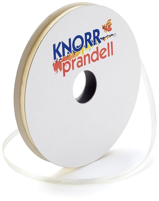 KnorrPrandell 6303510 Organzaband, 3 mm x 10 m, cream