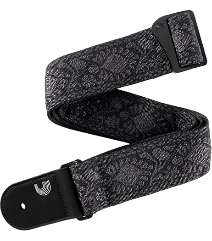 Planet Waves by D'Addario プラネットウェーブス ギタータトゥ GT77105 Gray Cross  wgteh8f Amazon.com: D'Addario Guitar Strap, Woven, Black/Gray Tattoo
