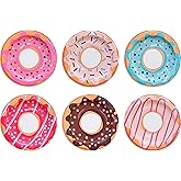 Donut Paper Plates - 60-Count Small Disposable Colorful Cute Party Plates in 6 Assorted Theme Designs - Party Supplies for Birthday, Dessert, Tea Party - 8" x 8" (Donut)