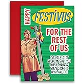 Festivus For the Rest of Us Parody Holiday Card 5x7 inch w/Envelope