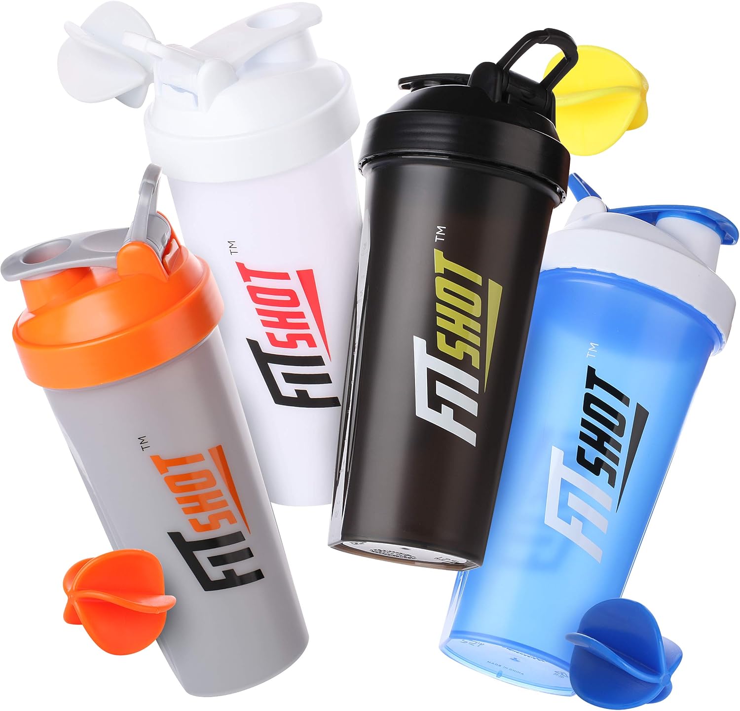 FitShot Protein Shaker Bottle 28 Ounce Classic Protein