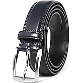 Fabio Valenti Genuine Leather Dress Belts For Men - Mens Belt For Suits, Jeans, Uniform With Single Prong Buckle