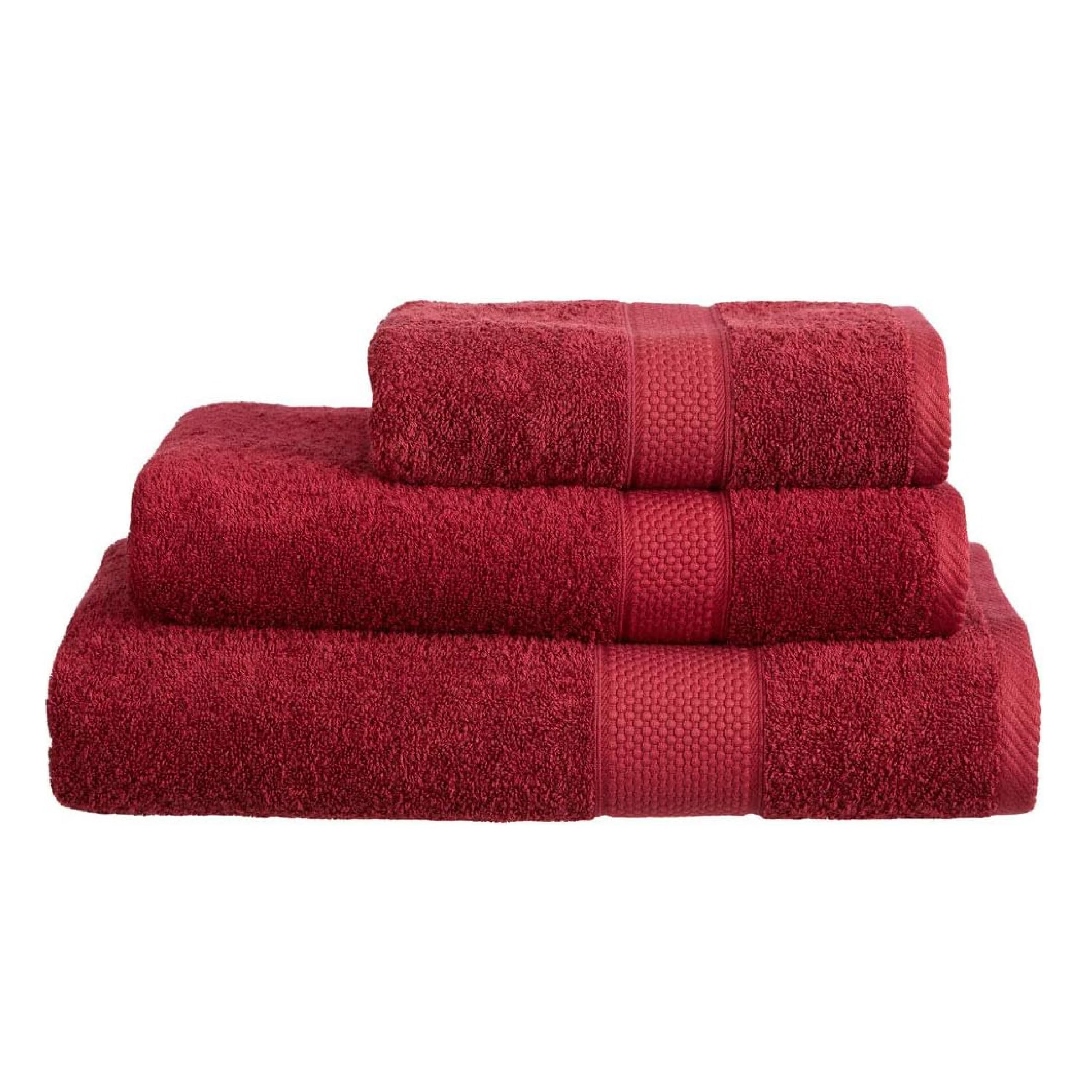 Linens Limited - Hand Towel for Bathroom and for Kitchen, Great as Face Towel, Guest Towel, and More, Turkish Cotton, Soft and Luxurious, Super Absorbent, Machine Washable (Burgundy)