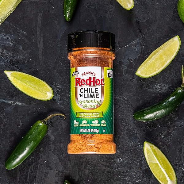 FRANK’S REDHOT CHILE ‘N LIME SEASONING BLEND (GLUTEN FREE), 5.43 OZ