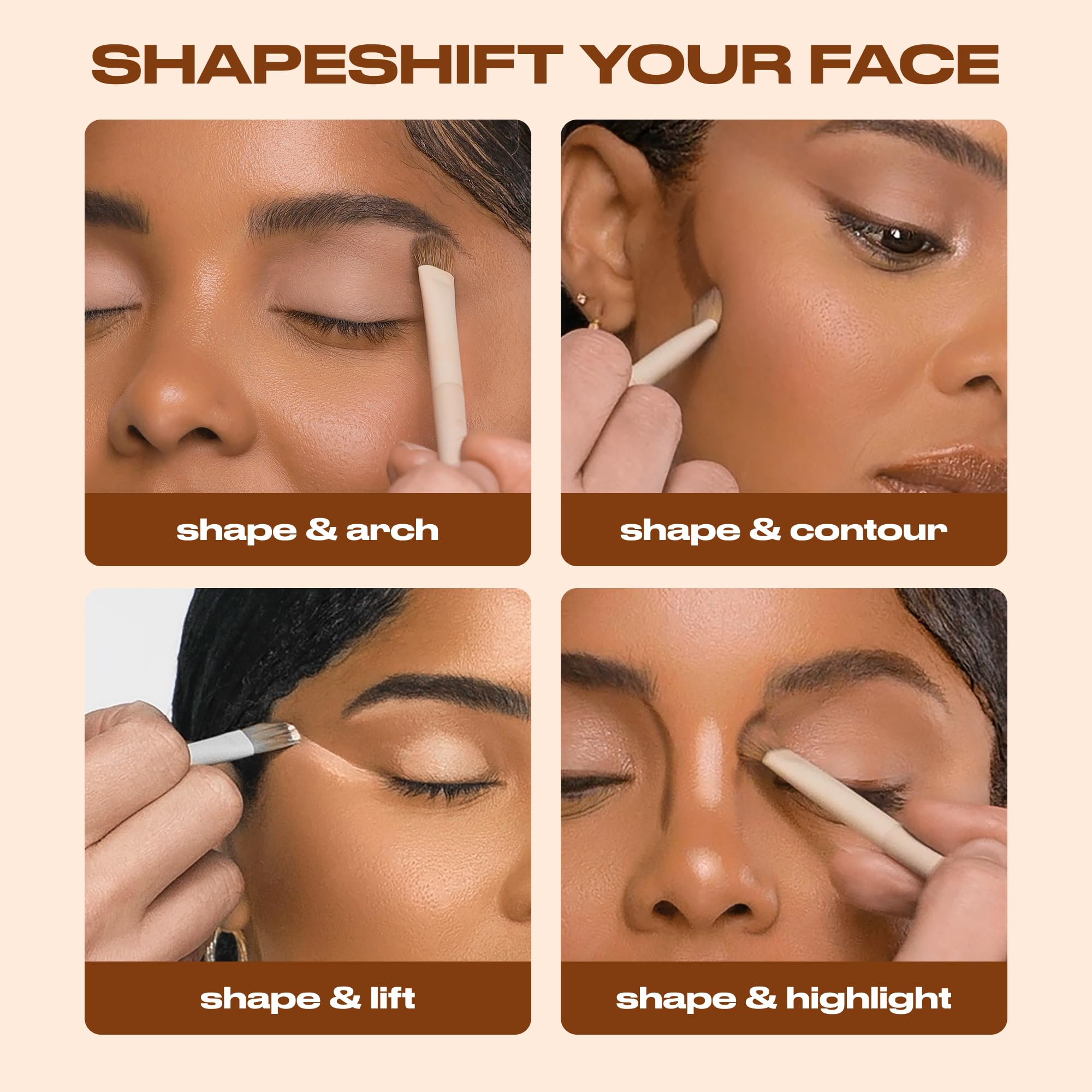 URBAN DECAY Naked Shaped Eyeshadow Palette - Multi-Use Neutral Eye & Face Palette, 14 Crease & Transfer-Resistant Shades, Up to 16HR Wear, Sculpting Creams, Defining Powders, Shimmer Highlighters