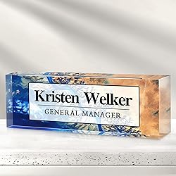 Custom Office Name Plate for Desk - Desk Name Plate