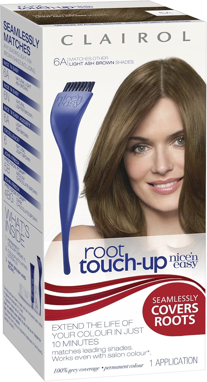 Clairol Root Touch Up Permanent Hair Dye 6A Light Ash Brown Amazon.co
