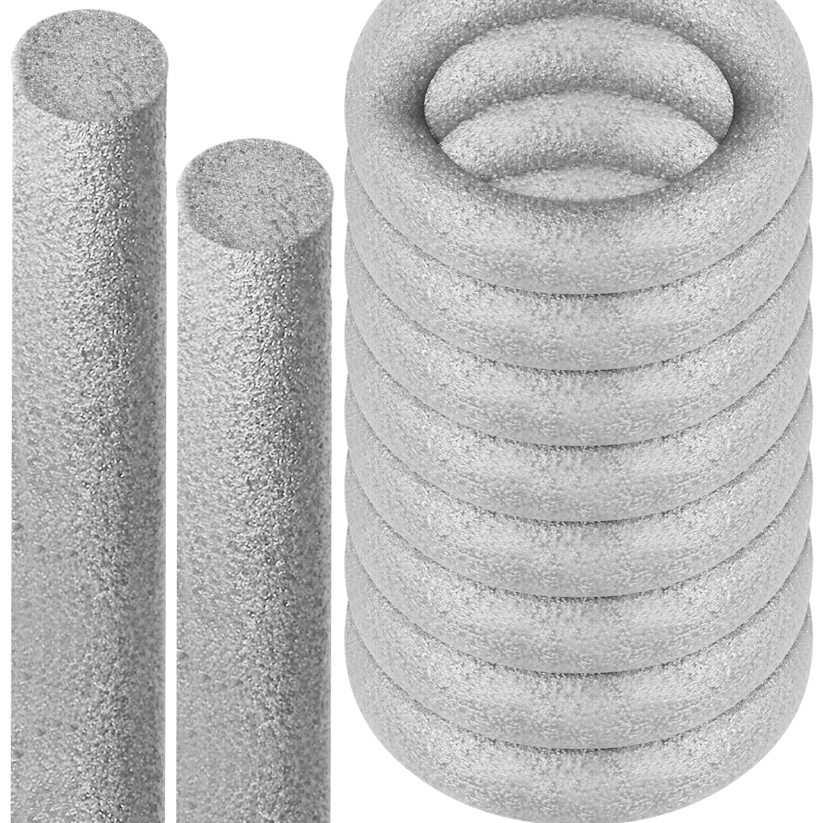 Photo 1 of Foam Backer Rod for Gaps Concrete Crack Filler Joints Foam Gap Filler Caulk Saver Backing Rod Concrete Filler Rope (Grey, 1/2 Inch X 100 Feet)