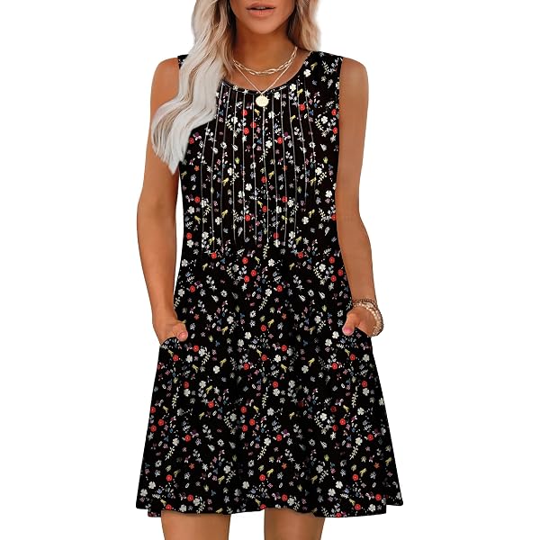 LAI MENG FIVE CATS Women's Printed Midi Dress – Short Sleeve Collar Shirt Dress With Belt, Casual Summer Dress - View #6