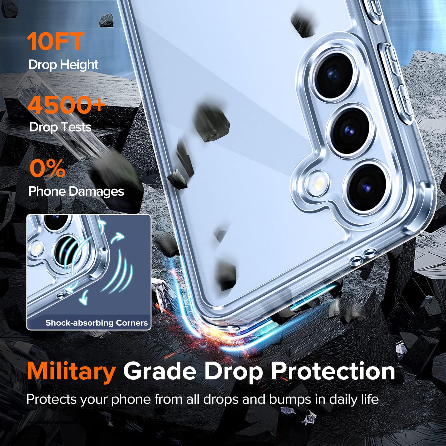 ivoler 3-in-1 Case for Samsung Galaxy S25 5G 6.2