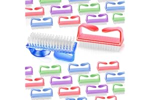 24Pcs Handle Grip Nail Brush, HOFASON Nail Brush for Cleaning Fingernails Manicure Scrub Hand Brushes to Cleaner Under Nails, Nail Cleaning Brush Pedicure Scrubbing tool Use for Foot Toenail Women Men