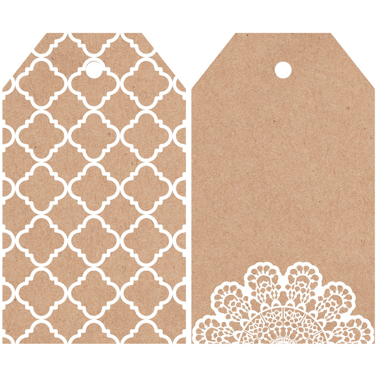 Kaisercraft Mix and Match Tag Pack 2 x 3.25-inch-Lacy