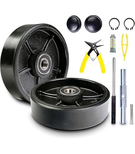 Pallet Jack Steering Wheels Set 7 X 2 Inch With Axle - View #9