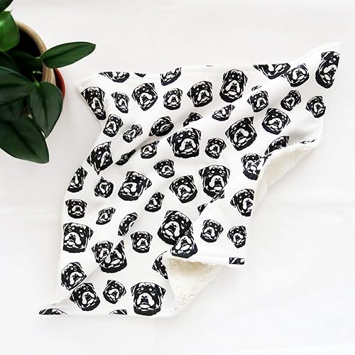 Amazon Com Rottweiler Organic Cotton Baby Mini Blanket Unisex