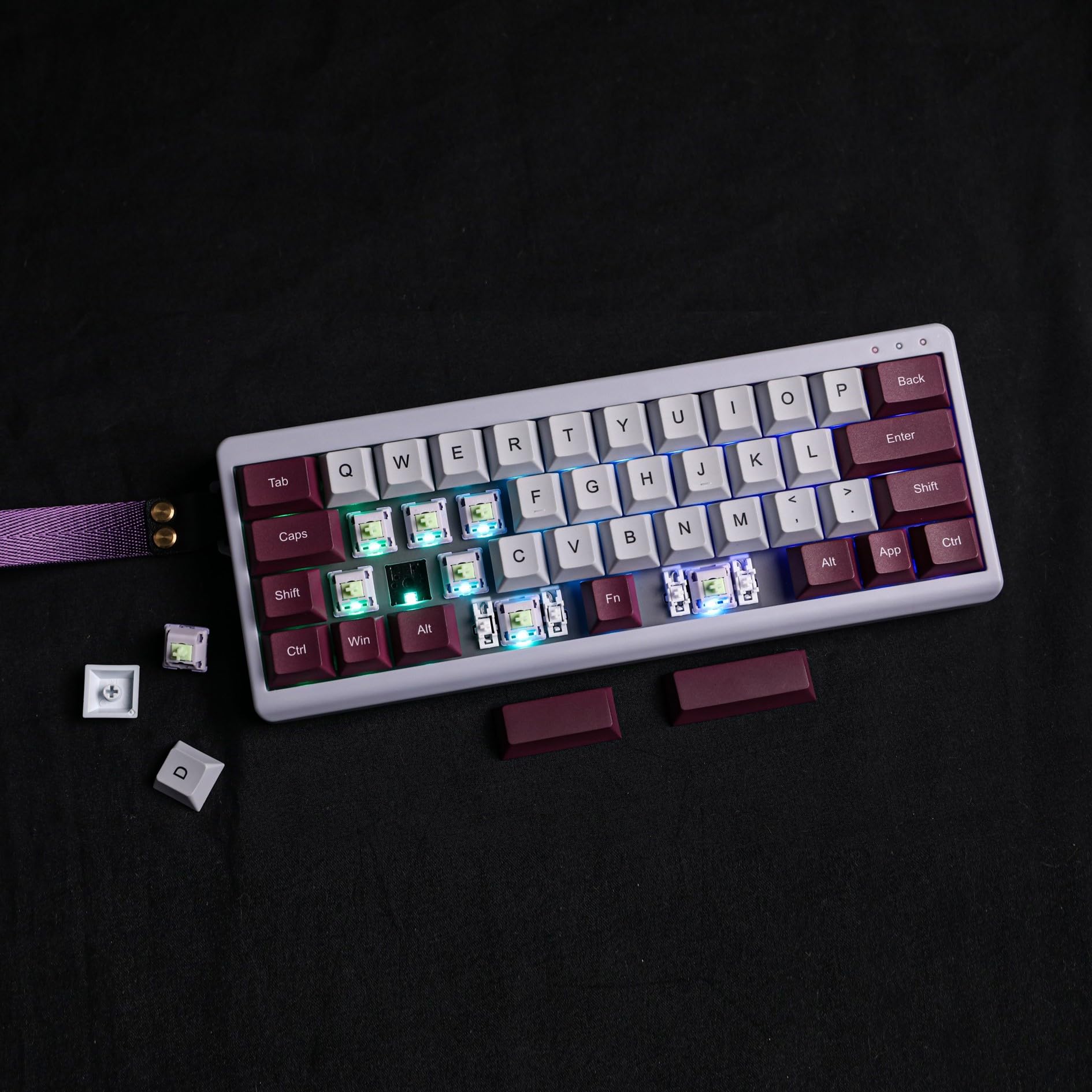EPOMAKER TH40 40% Array QMK/VIA Wireless Mechanical Keyboard with Hot Swappable Bluetooth/2.4GHz/USB-C Tri-Mode Connection, 44 Key Gasket Mount, RGB Backlight, Certified for Technical Compliance